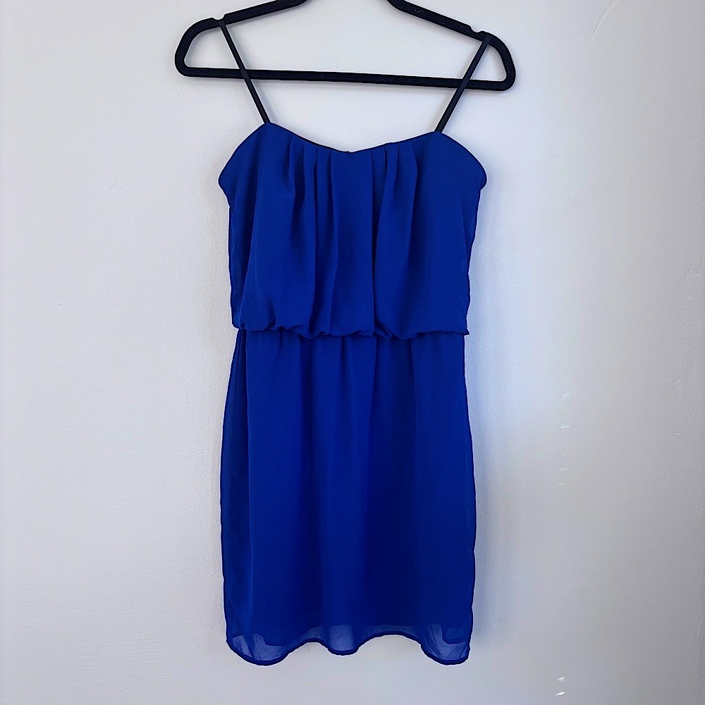 City Triangles Macy’s Strapless Chiffon Mini Dress